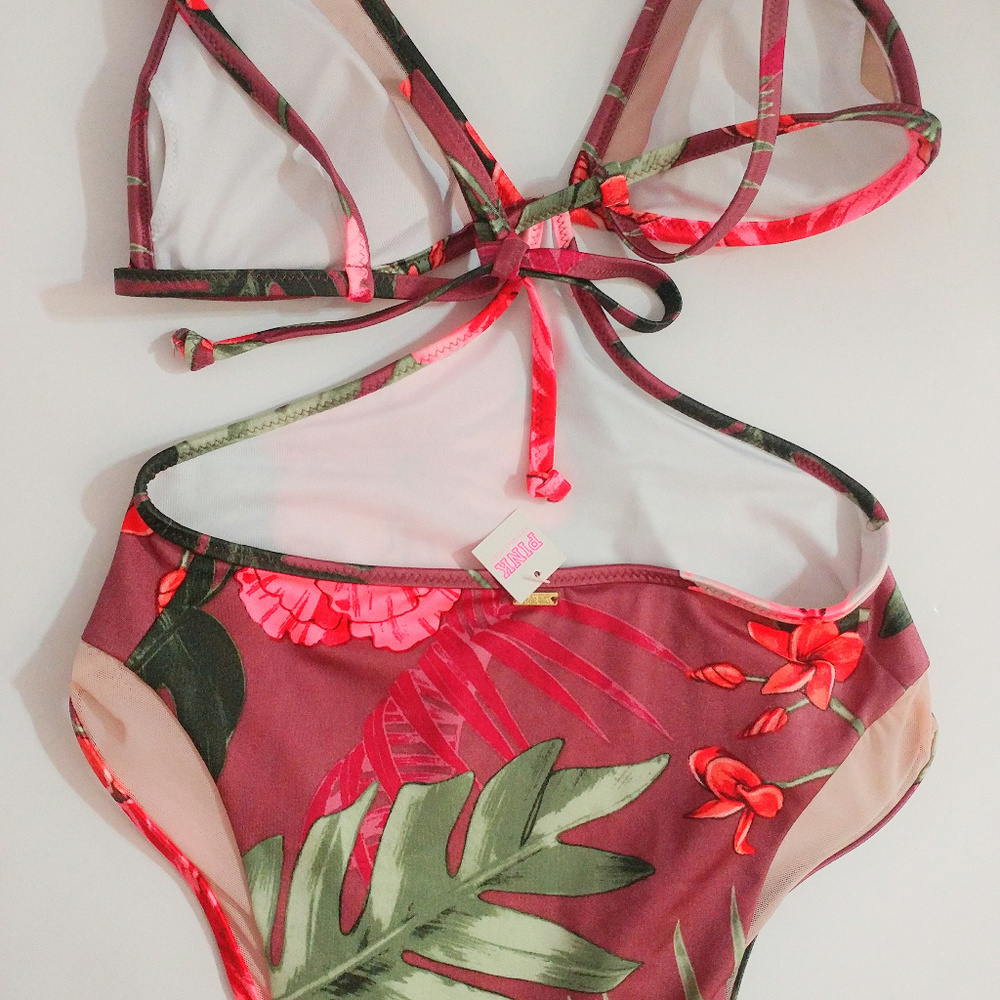 Victoria's Secret swim PINK Mesh cut out 1 piece - Picture 4 of 8